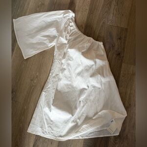 Commense Ivory One Shoulder Dress